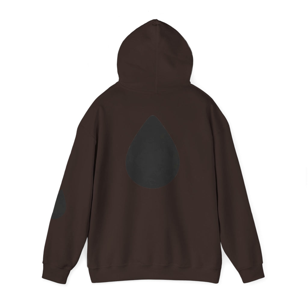LNWA Drop Logo Hoodie — Minimalist White Pullover with Teardrop Graphic
