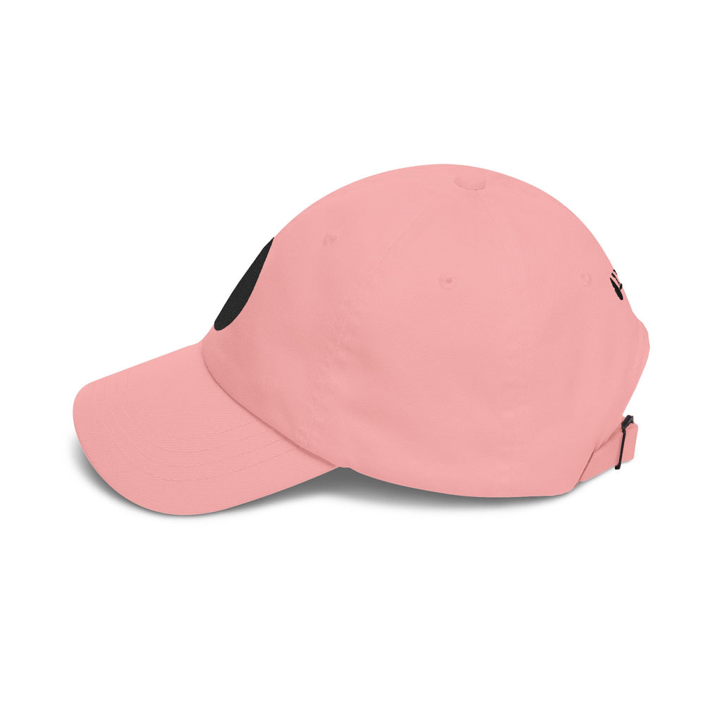 Embroidered Black Drop Dad Cap — Minimalist Water Drop Baseball Hat