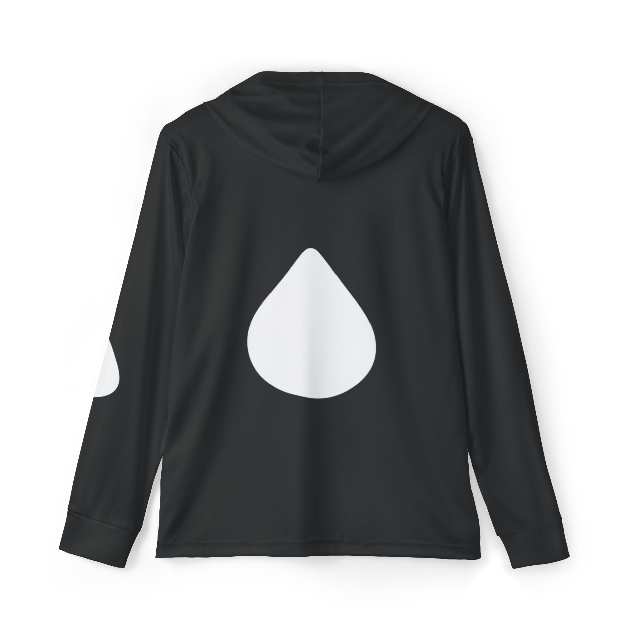 LNWA Men's Sports Warmup Hoodie — Black Performance Pullover with Drop Logo