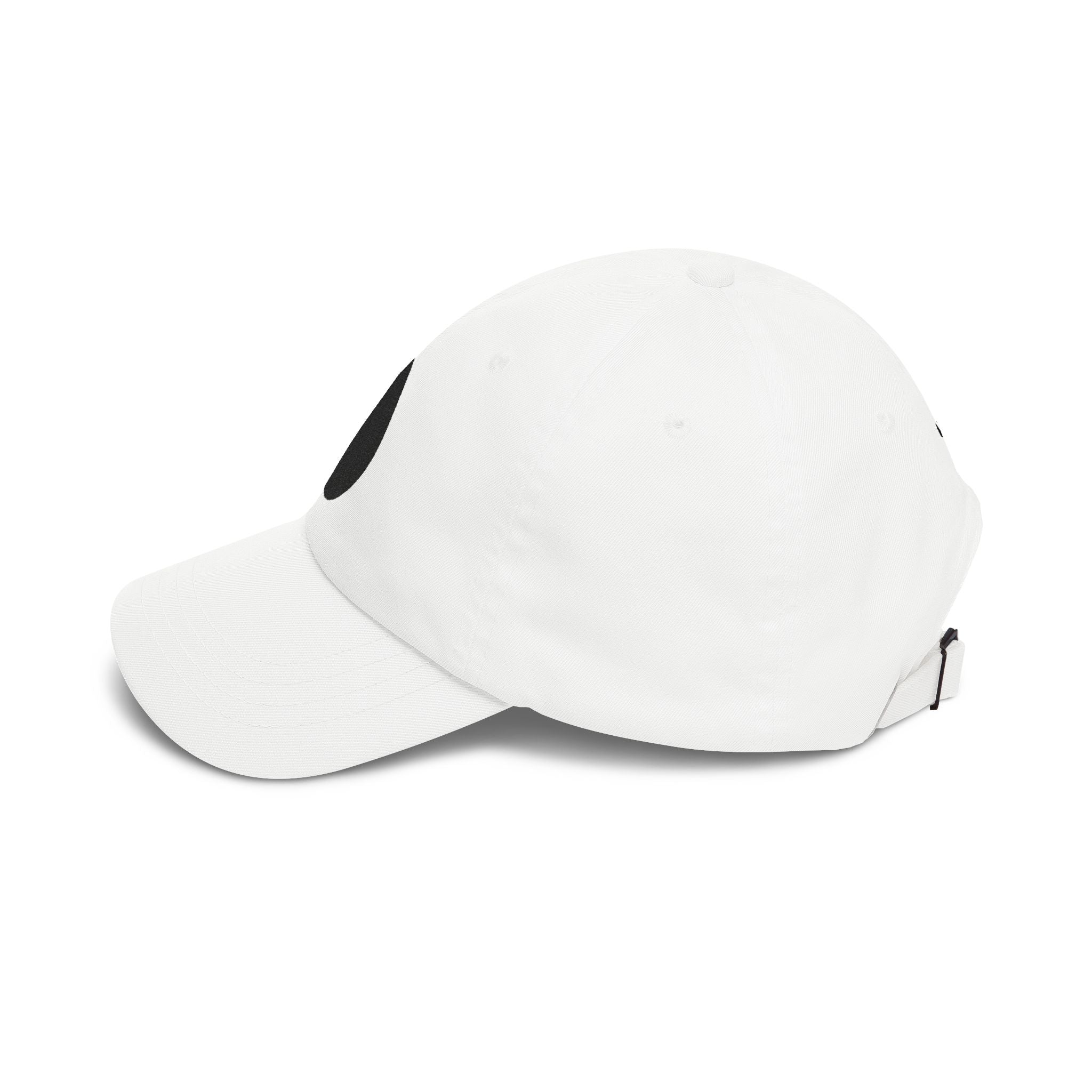 Embroidered Black Drop Dad Cap — Minimalist Water Drop Baseball Hat