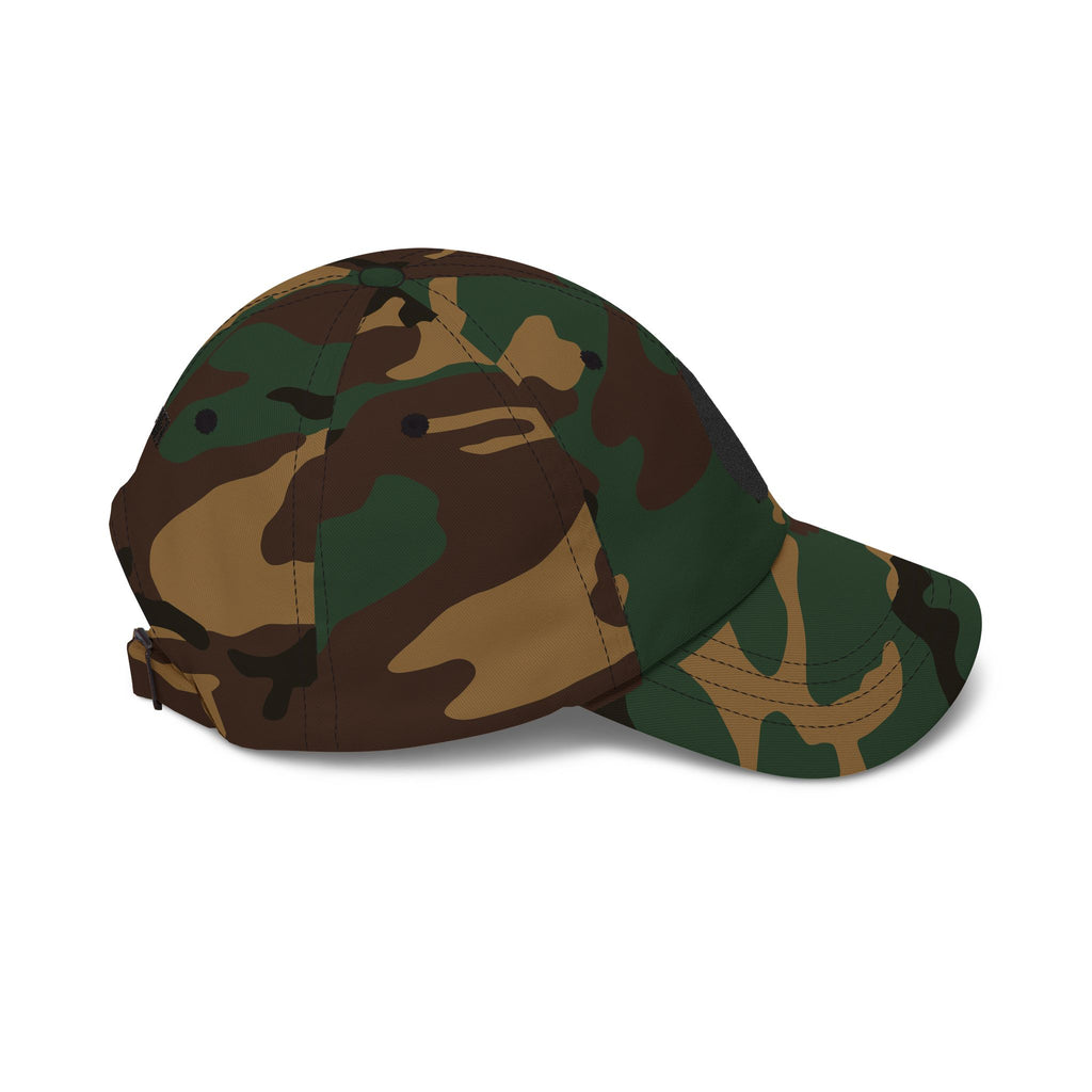 Embroidered Black Drop Dad Cap — Minimalist Water Drop Baseball Hat