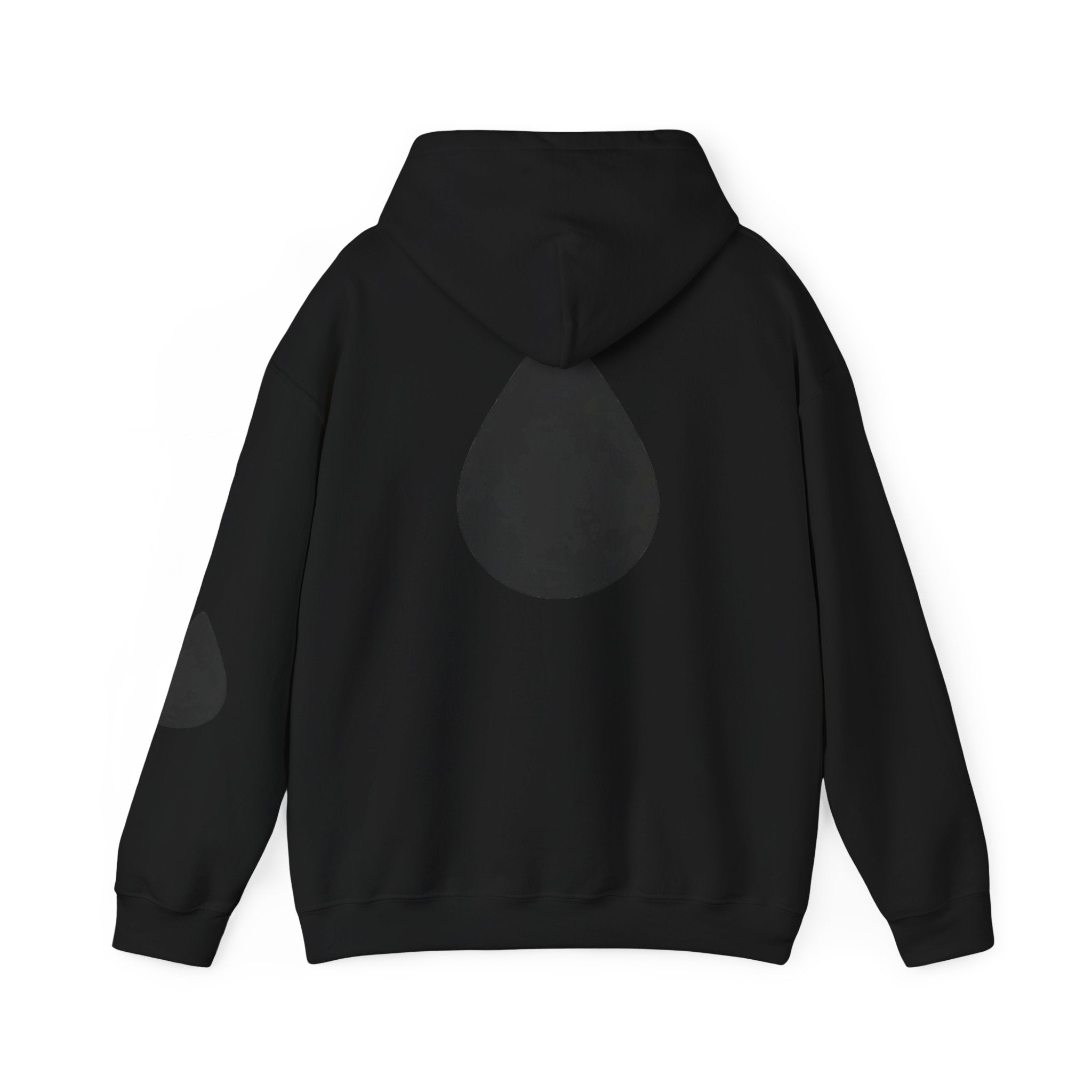 LNWA Drop Logo Hoodie — Minimalist White Pullover with Teardrop Graphic