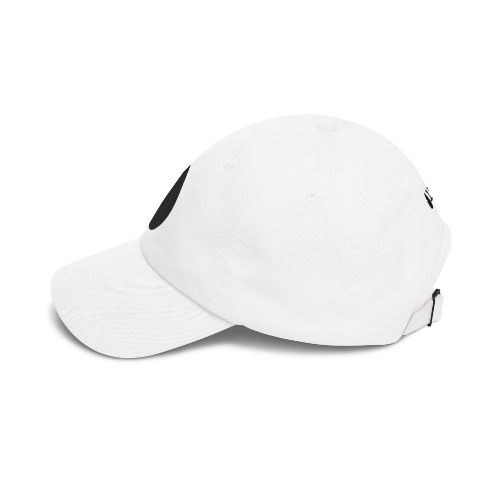 Embroidered Black Drop Dad Cap — Minimalist Water Drop Baseball Hat