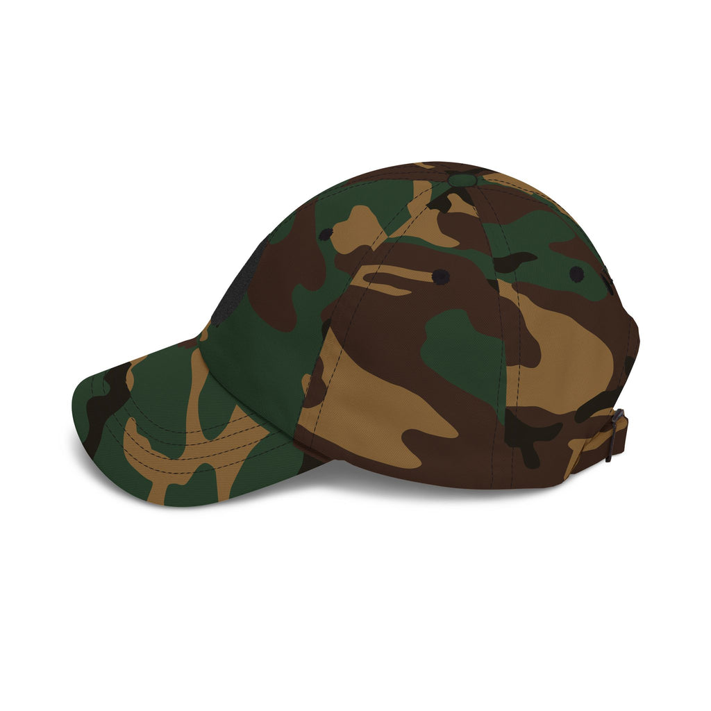 Embroidered Black Drop Dad Cap — Minimalist Water Drop Baseball Hat