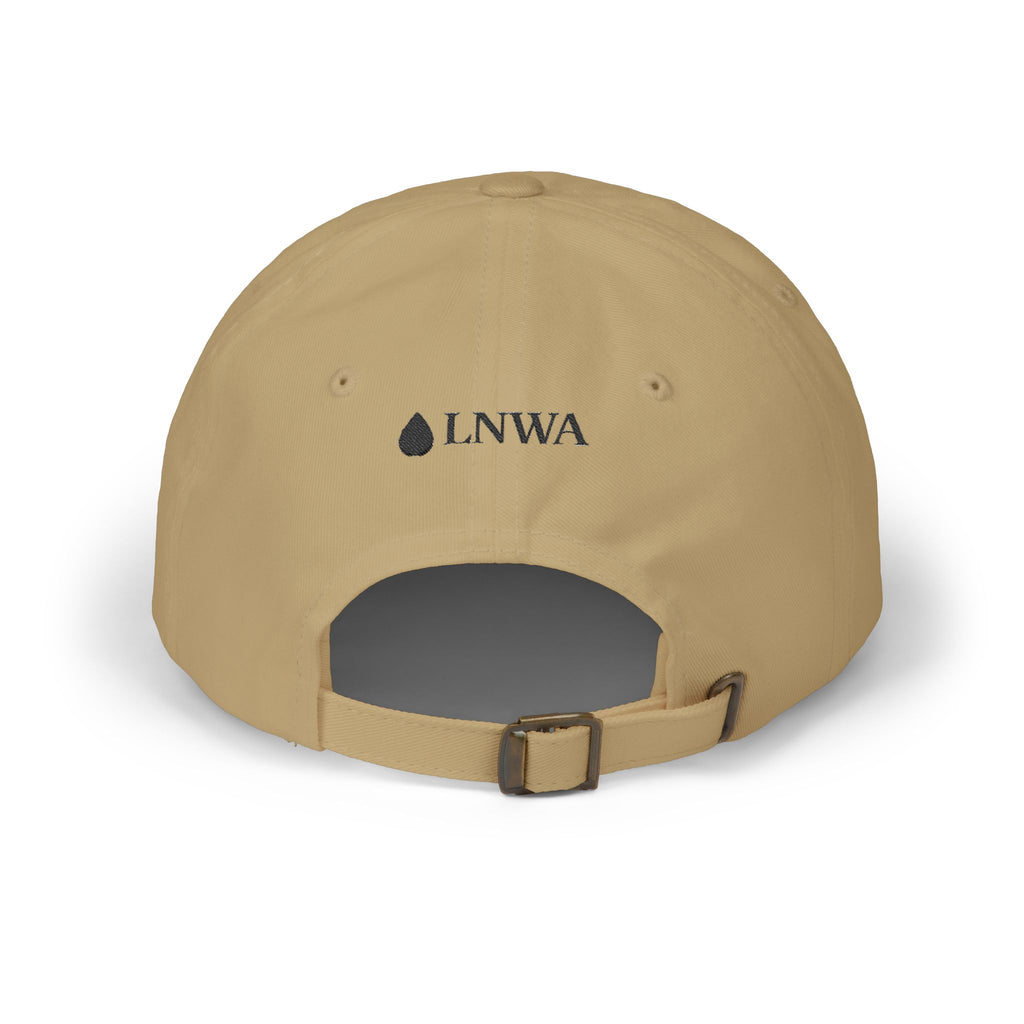 Embroidered Black Drop Dad Cap — Minimalist Water Drop Baseball Hat