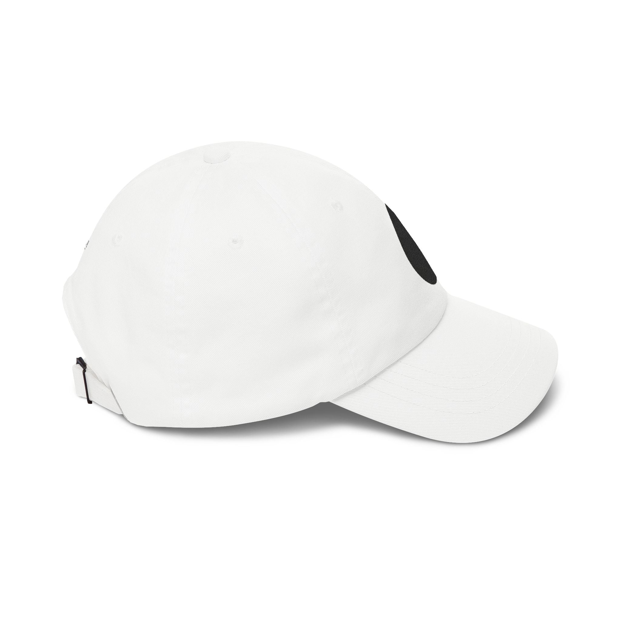 Embroidered Black Drop Dad Cap — Minimalist Water Drop Baseball Hat