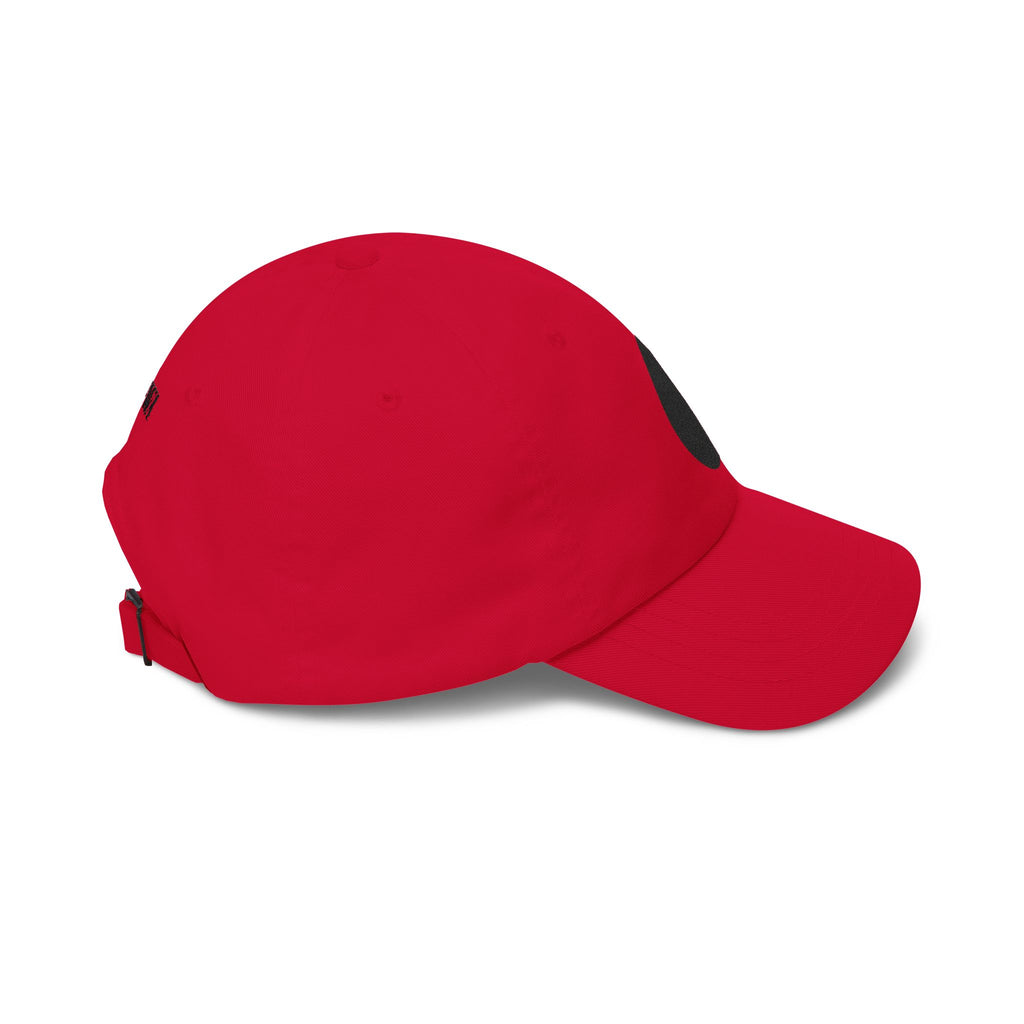 Embroidered Black Drop Dad Cap — Minimalist Water Drop Baseball Hat