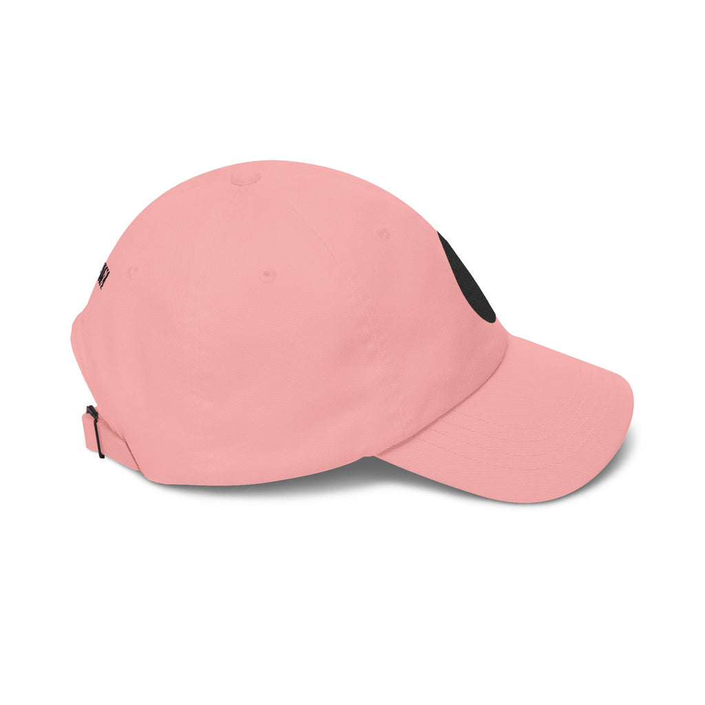 Embroidered Black Drop Dad Cap — Minimalist Water Drop Baseball Hat