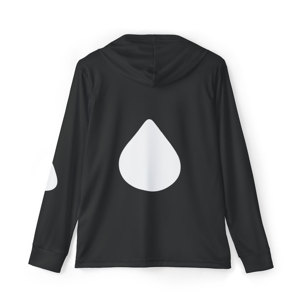 LNWA Men's Sports Warmup Hoodie — Black Performance Pullover with Drop Logo