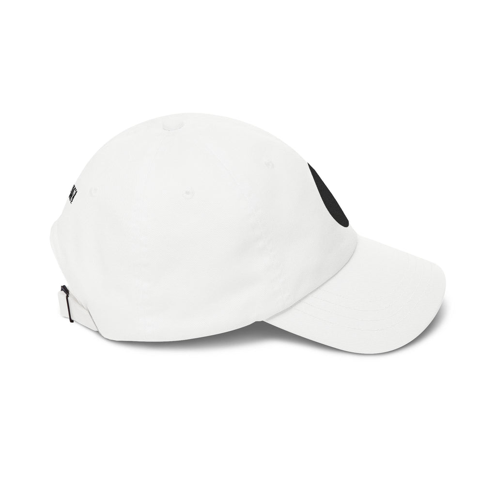 Embroidered Black Drop Dad Cap — Minimalist Water Drop Baseball Hat